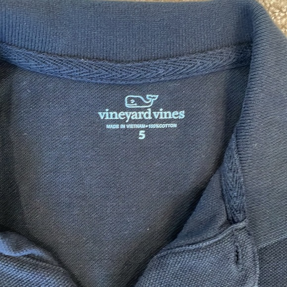 Boys Vineyard Vines Polo navy blue size 5 - Picture 2 of 3